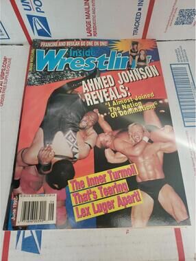 Inside Wrestling June 1997 Ahmed Johnson Lex Luger WWF WWE WCW NWO ~ Cb51